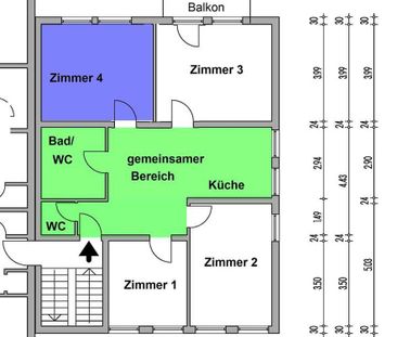 WG-Zimmer in 4er-WG Nähe FH - Photo 3