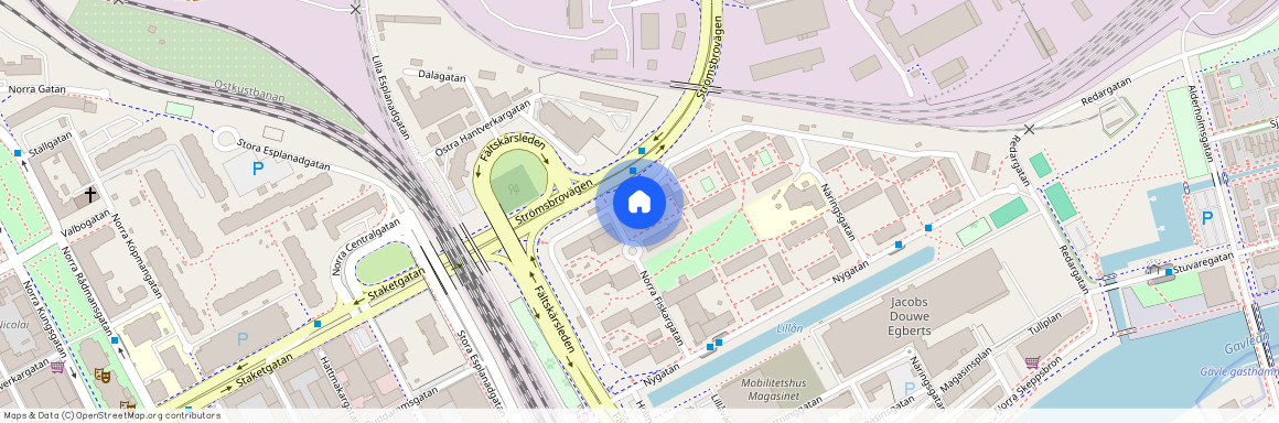 Norra Fiskargatan 12 B, Öster