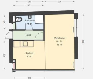 Studio Hammerstraat 71, Rotterdam - À Louer - Foto 2