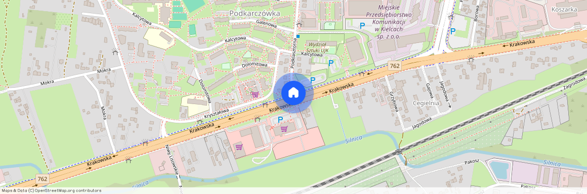 ul. Podklasztorna, Podkarczówka, Kielce, świętokrzyskie