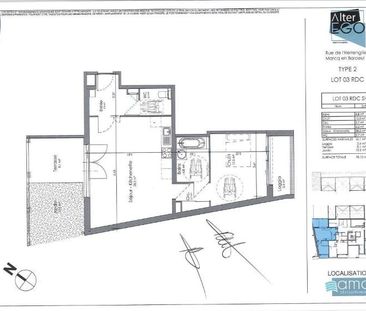 Location Appartement 2 pièces 56m² MARCQ EN BAROEUL 59700 - Photo 1