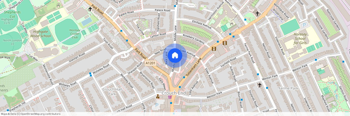 Middle Lane, Crouch end, London, N8