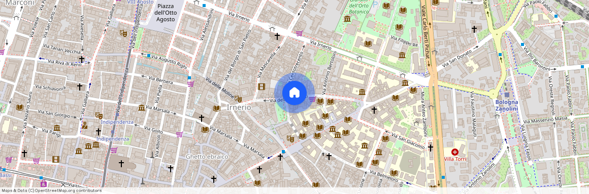 Via delle Belle Arti, Bologna, Emilia-Romagna 40126