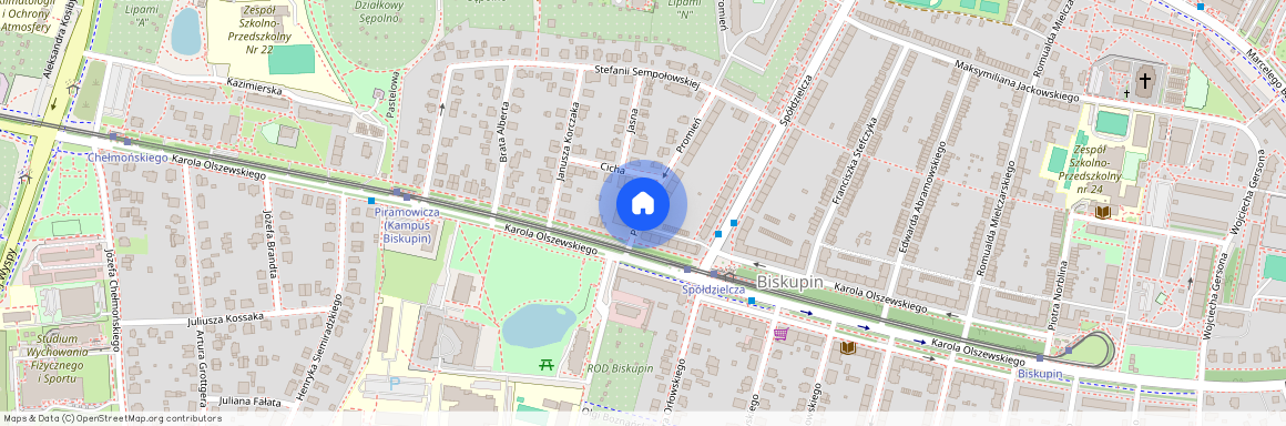 ul. Promień, Biskupin, Śródmieście, Wrocław, dolnośląskie