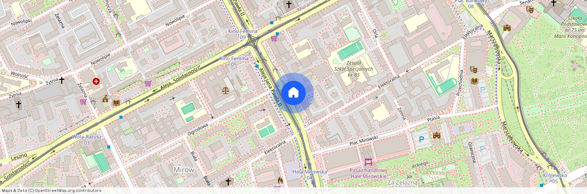 al. Aleja Jana Pawła II 36, Śródmieście Północne, Śródmieście, Warszawa, mazowieckie