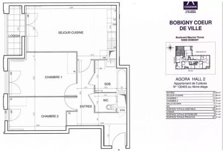 location Appartement T3 DE 63.4m² À BOBIGNY - Photo 4