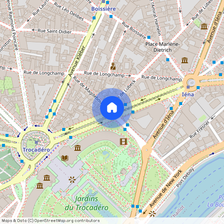 Avenue du Président Wilson et Avenue Albert de Mun 75116 Paris (16e arrondissement)