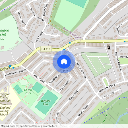 Alfred Avenue, Bedlington, Northumberland, NE22