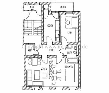 3 Zimmer Wohnung mit Balkon und Stellplatz in Plauen -Stadtteil Süd... - Foto 2