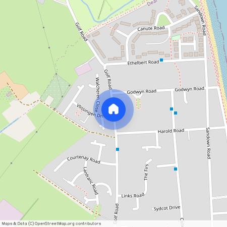 Golf Road, Deal, Kent, CT14