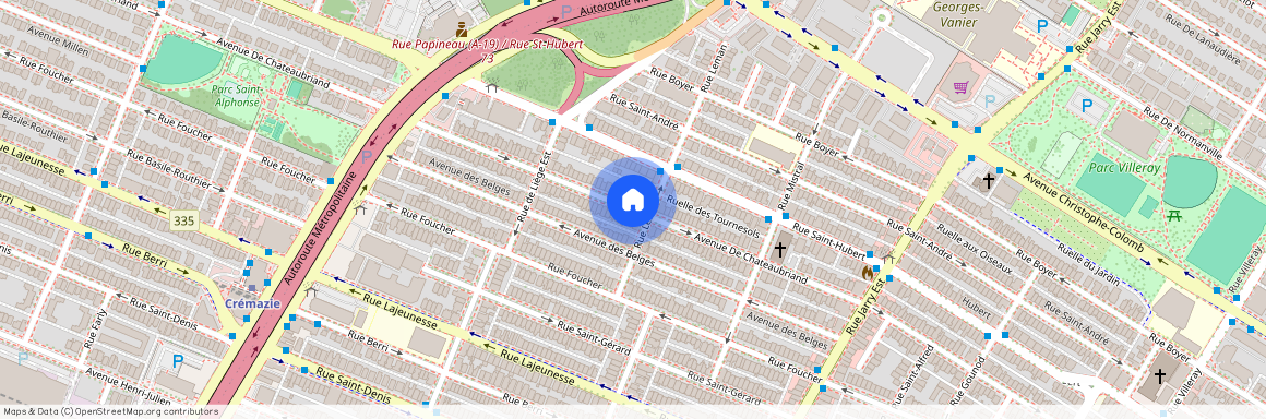 Avenue De Chateaubriand, Villeray-Saint-Michel-Parc-Extension, Villeray-Saint-Michel-Parc-Extension, Ile de Montréal, H2P 1Y7