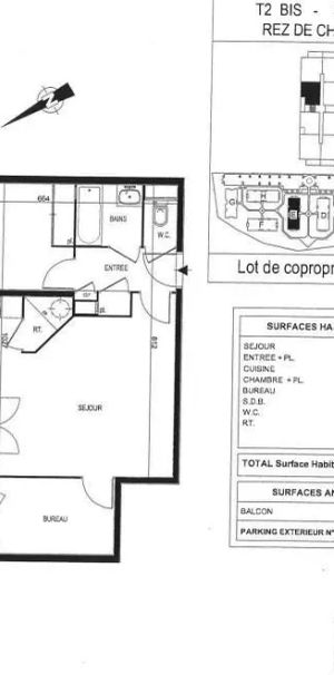 Appartement à louer 2 pièces 54.58m² - Photo 2