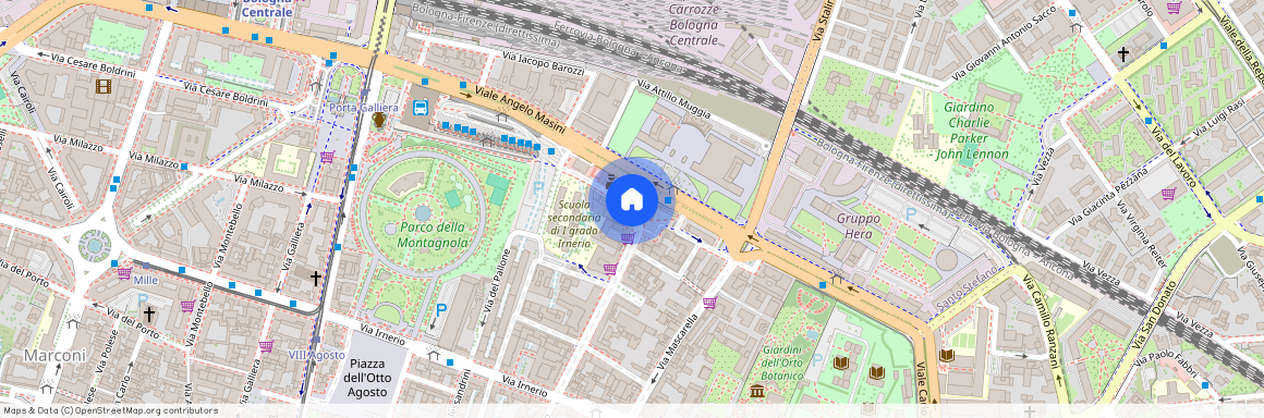 Mura di Porta Galliera, Bologna, Emilia-Romagna 40126