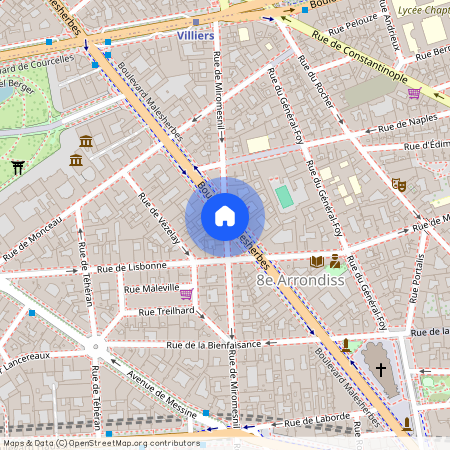 Paris VIIIe - rue de Miromesnil.