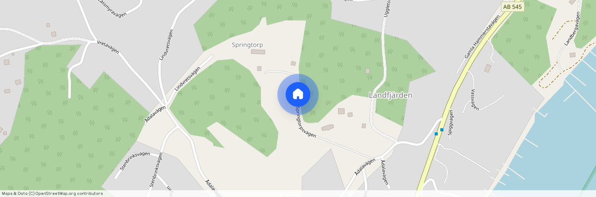 Springtorpsvägen, Landfjärden