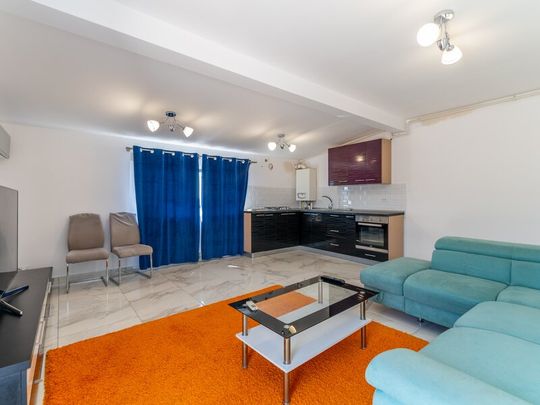 Magurele, Atomistilor, penthouse cu terasa de 75 mp, mobilat nou - Fotografie 1