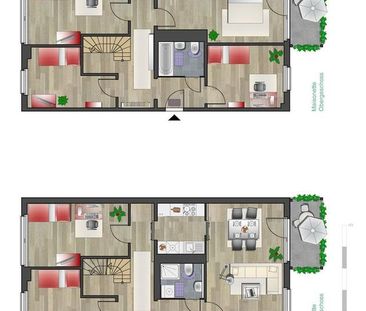 7-Raum-Maisonettewohnung mit 2 Bädern und 2 Balkonen - Photo 1