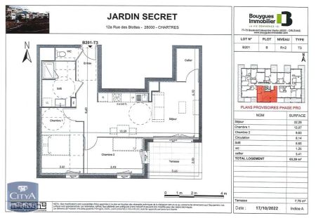 Appartement à louer 3 pièces 63.39m² - Photo 5