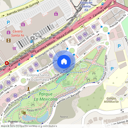 Paseo de los Arquitectos, Santa Fe Cuajimalpa, Santa Fe, Ciudad de México, Cuajimalpa de Morelos, Ciudad de México, 05348, México
