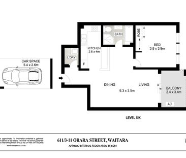 Contemporary One Bedroom with Timber Floors throughout - Photo 4