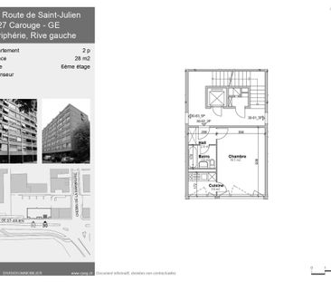 Appartement de 2 pièces à Carouge - Foto 2