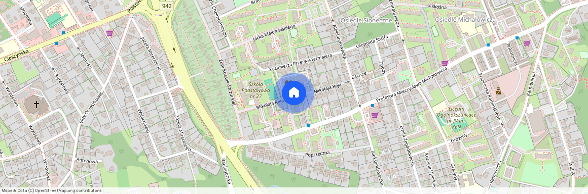 ul. Mikołaja Reja, Osiedle Słoneczne, Bielsko-Biała, śląskie