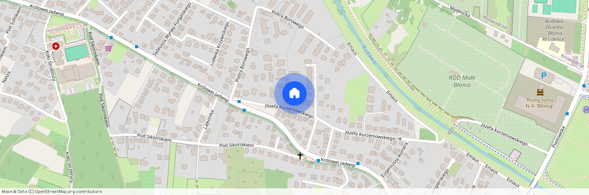 ul. Józefa Korzeniowskiego, Zwierzyniec, Zwierzyniec, Kraków, małopolskie