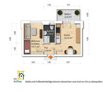 1-Zimmer Mietwohnung - Bühlau/Weißer Hirsch - Photo 4