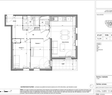 Louer appartement 3 pièces de 57 m² - Photo 2