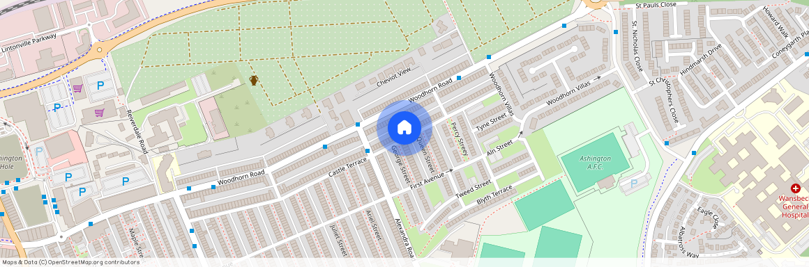 Castle Terrace, Ashington, Ashington, Northumberland, NE63 9JH