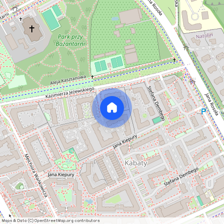 ul. Kazimierza Jeżewskiego, Kabaty, Ursynów, Warszawa, mazowieckie