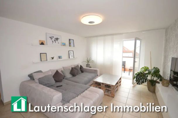 2-Zimmer-Dachgeschosswohnung ohne Aufzug, aber mit Loggia!Neumarkt-Kohlenbrunnermühle - Foto 1