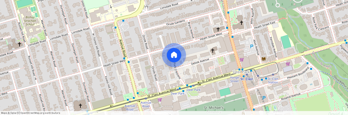 google map, Old Toronto, Old Toronto, Toronto, M4V 1X2