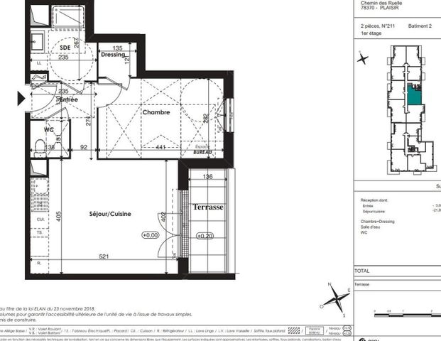 location Appartement T2 DE 45.74m² À PLAISIR - Photo 1
