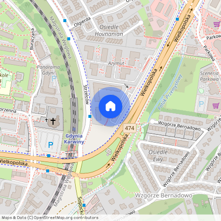 ul. Strzelców, Mały Kack, Gdynia, pomorskie