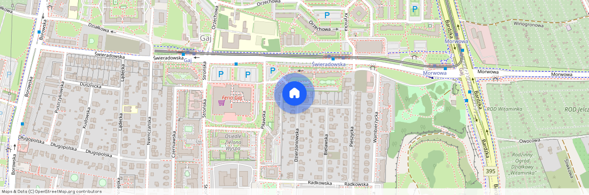 ul. Dzierżoniowska, Gaj, Krzyki, Wrocław, dolnośląskie