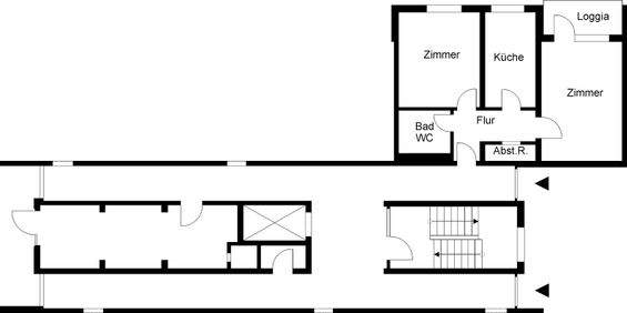 2-Zimmer-Erdgeschosswohnung sucht Mieter Ü50 // EG Wohnung 3 - Mindestalter 50 Jahre - Foto 3