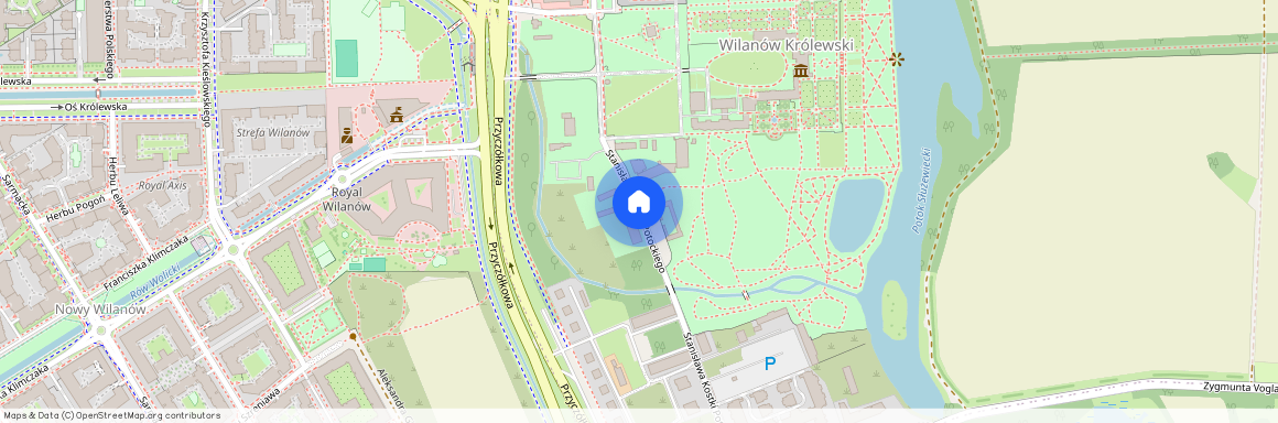 ul. Stanisława Kostki Potockiego, Wilanów Królewski, Wilanów, Warszawa, mazowieckie