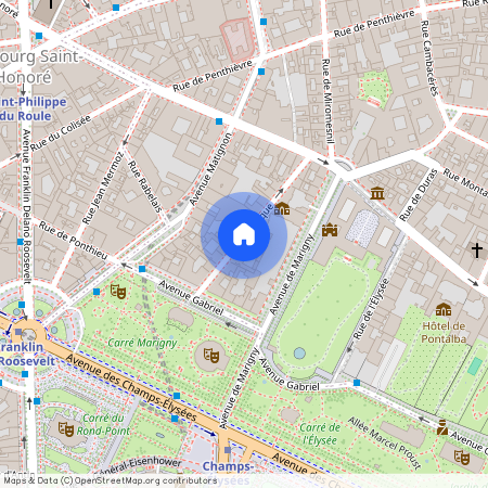 Appartement à louer rue du Cirque, Paris 8ème