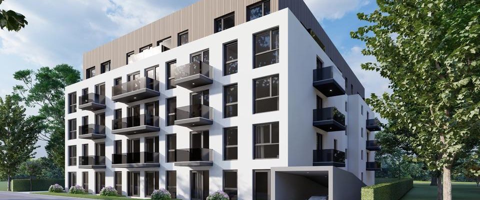 Bester Energiestandard! Moderne 1-Zi-Wohnung mit Balkon und Küche - KFW 40 NH - Foto 1