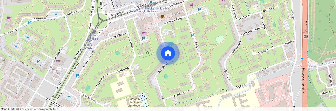 Františka Hajdy, Ostrava - Hrabůvka