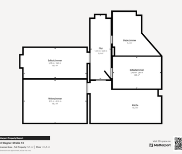 Lichtdurchflutete 3-Raum-Wohnung mit Tageslichtbad - Foto 4