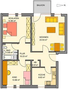 Familienfreundliche 3-Zimmer-Wohnung - Foto 4