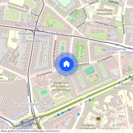 ul. Grunwaldzka, Plac Grunwaldzki, Śródmieście, Wrocław, dolnośląskie