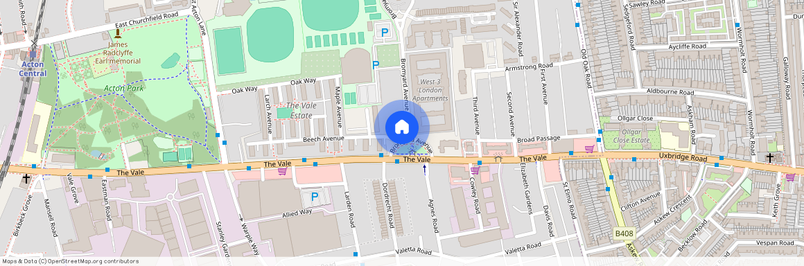 Bromyard Avenue 2 bath apartment with Parking + Balcony - Napier House 3 bed, W3 7FF, London