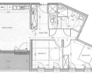 Appartement 3 pièces - - Photo 1
