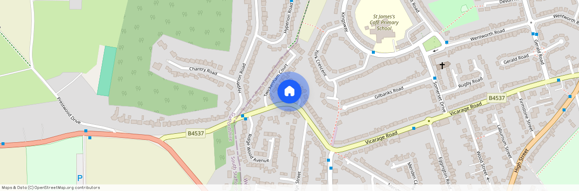Vicarage Road (Cul-De-Sac Off), Wollaston, Stourbridge