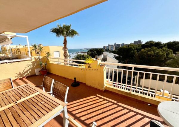 TWO BEDROOM APARTMENT FOR RENT WITH SEA VIEWS IN CAMPOAMOR, ORIHUELA COSTA