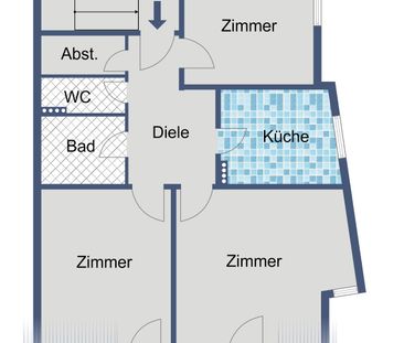 WBS erforderlich - Geräumige Wohnung in ruhigem Haus - Photo 1