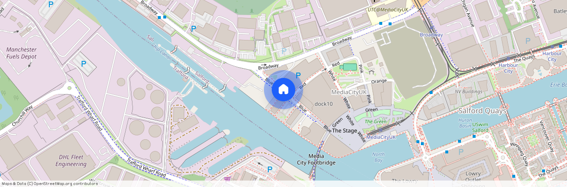 Blue, Media City Uk, Manchester, Greater Manchester, M50
